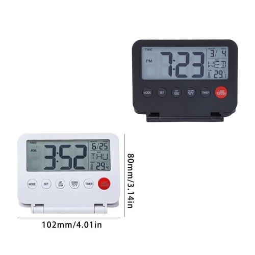 Travel alarm clock with - clock,