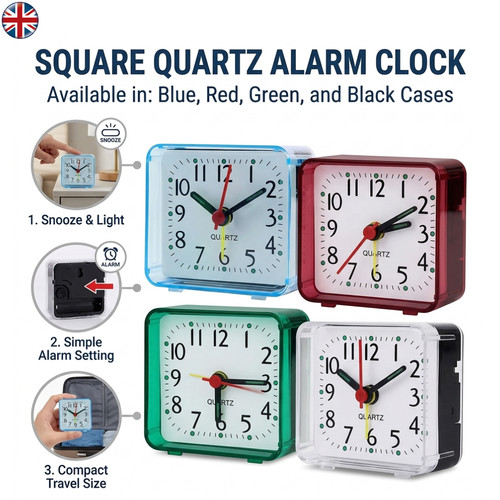 Compact portable alarm clock - compact,