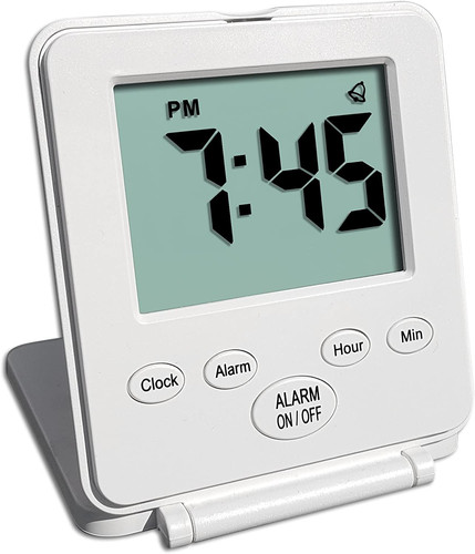Digital travel alarm clock - alarm,