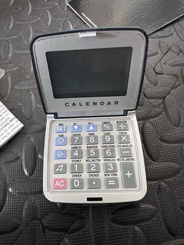 Travel alarm clock - with, case