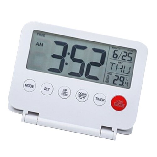 Travel alarm clock - alarm, with