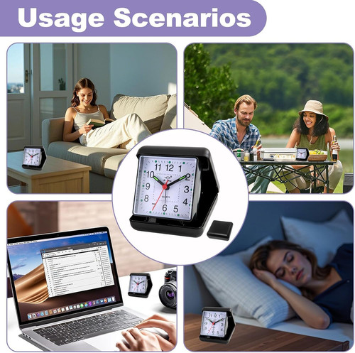 Folding travel alarm - alarm, clock