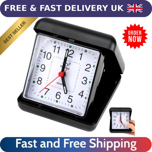 Folding travel alarm clock - alarm,
