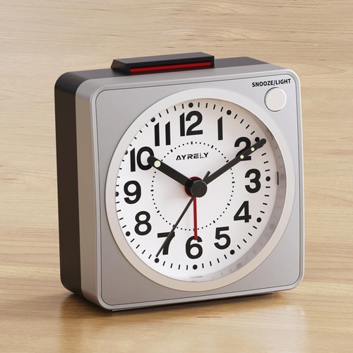 Analogue travel alarm clock - alarm,