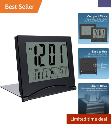 Compact travel alarm clock - compact,