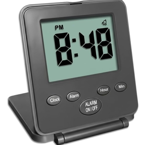 Compact digital travel alarm - travel,