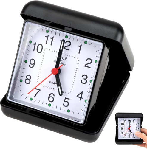 Folding travel alarm - folding, clock