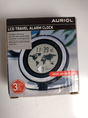 Auriol lcd travel alarm - alarm, clock