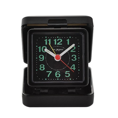 Travel alarm clock - alarm, black