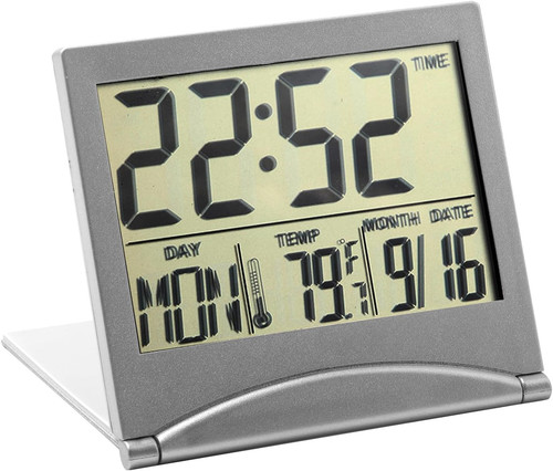 Digital lcd travel alarm clock - lcd,