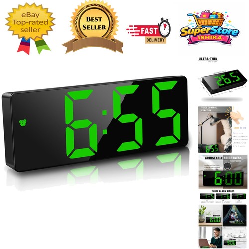 Modern green travel alarm - modern,
