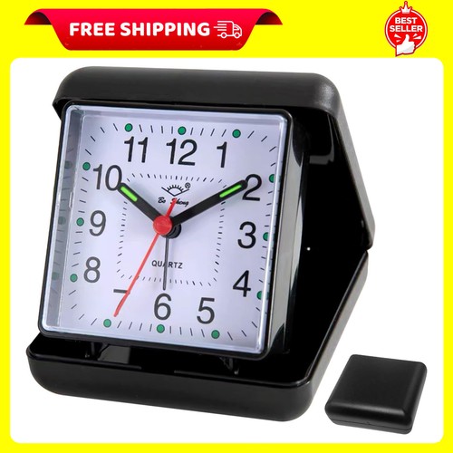 Folding travel alarm clock - folding,