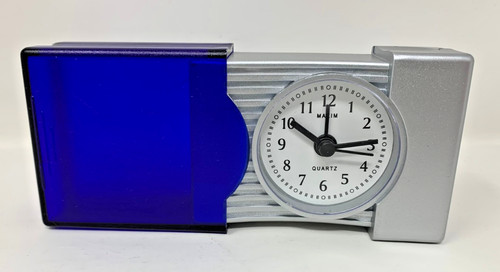 Maxim blue travel alarm clock - alarm,